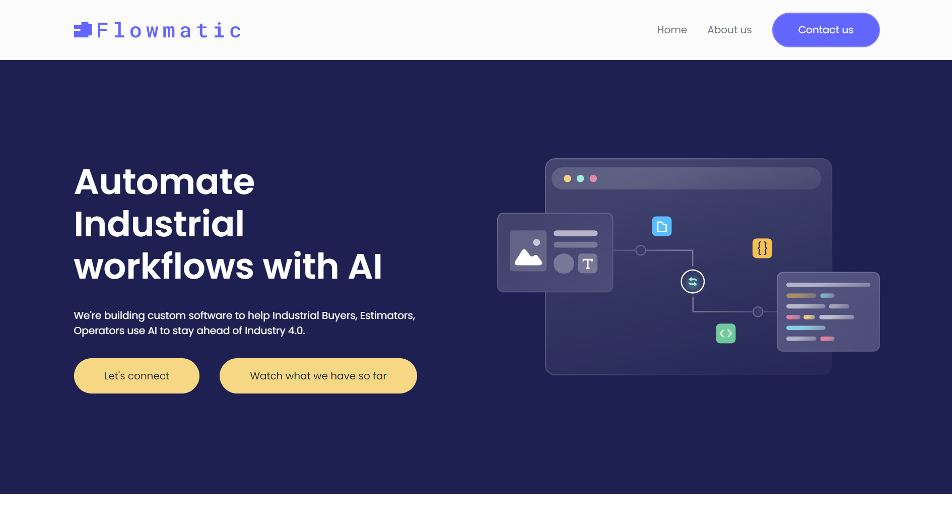 Flowmatic website screenshot