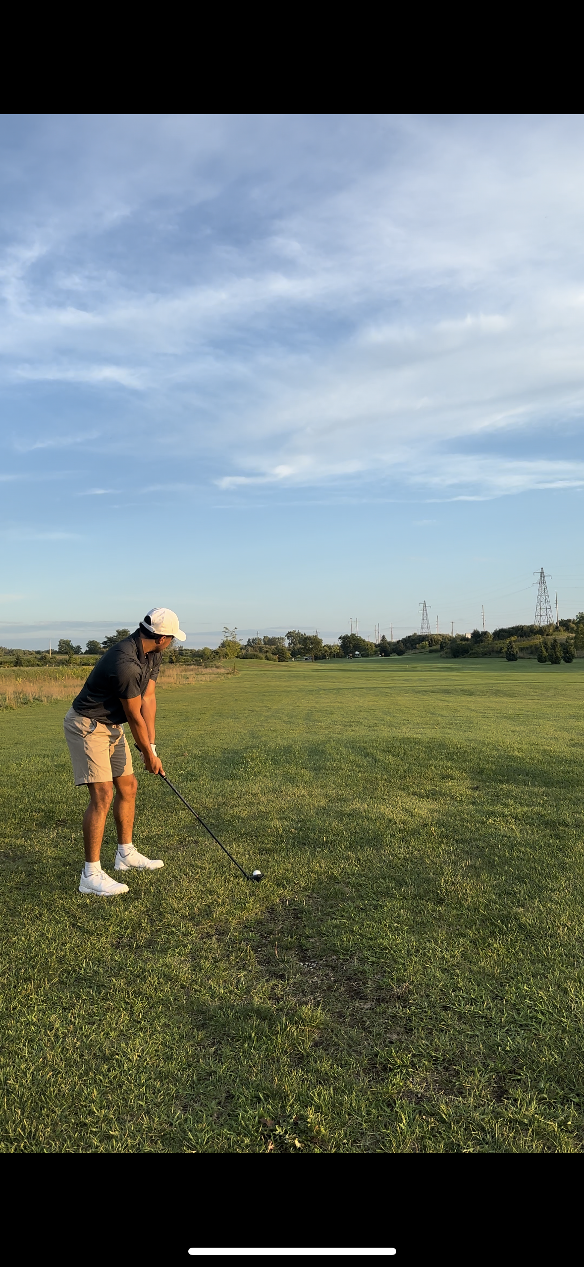 Golfing at the local course