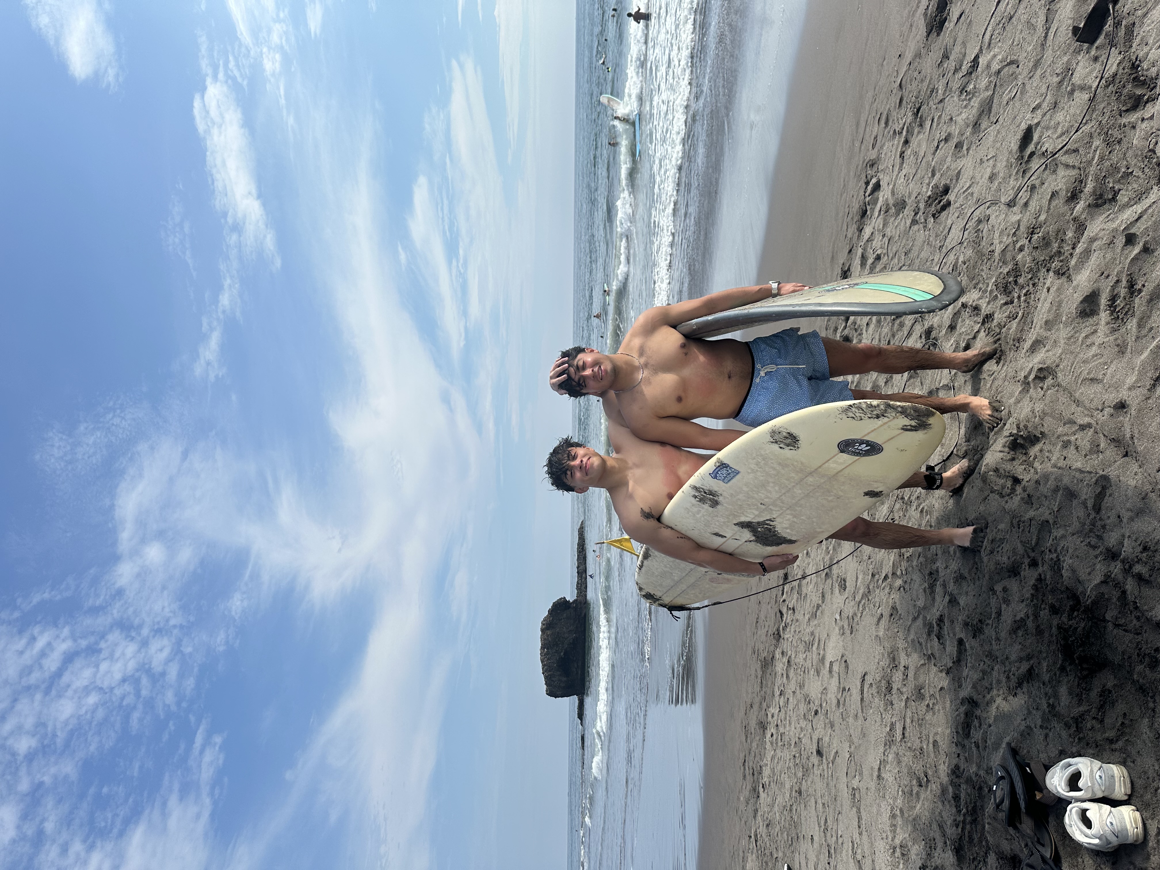 Surfing in El Salvador with brother